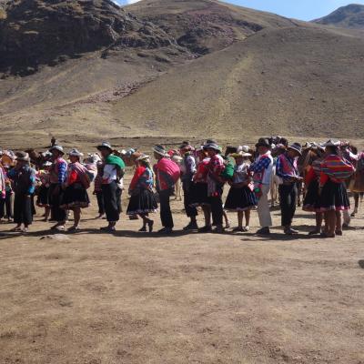 Peru Comunidade Local Aguardando Os Turistas