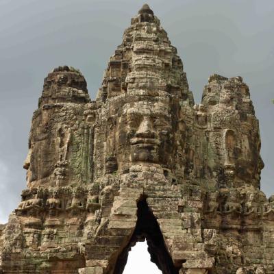 Camboja: Um dos portões de Angkor
