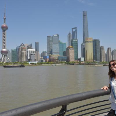 China: Giuliana em Shanghai