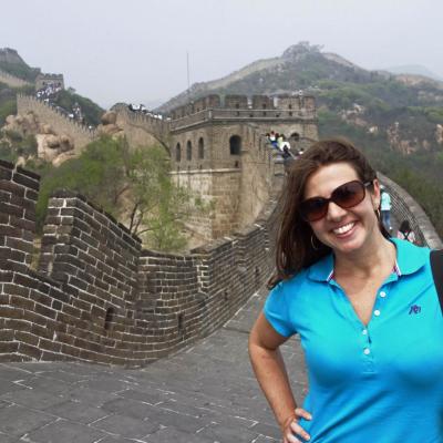 China: Giuliana na Grande Muralha
