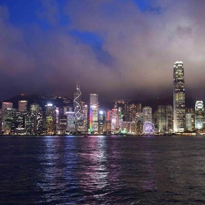 Hong Kong: Show de luzes durante a noite