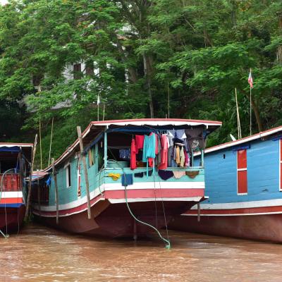 Ícone de Imagem Laos: Barcos em Luang Prabang 