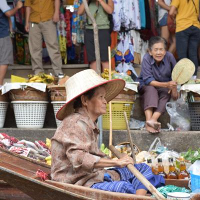 Tailândia: Mercado de Damnoen Saduak