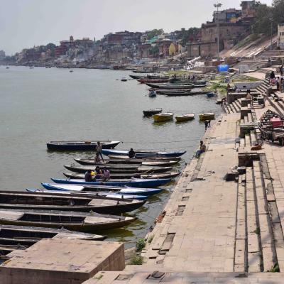 Índia: Ghat em Varanasi