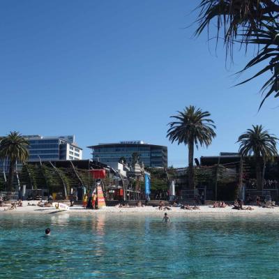 Austrália: Praia artificial em Brisbane
