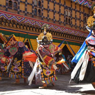 Butão - Festival de Paro, dança local