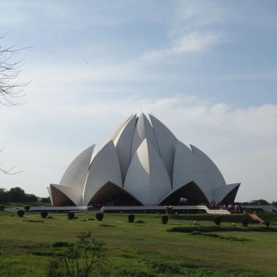 Índia - Templo da Flor de Lótus em Nova Deli