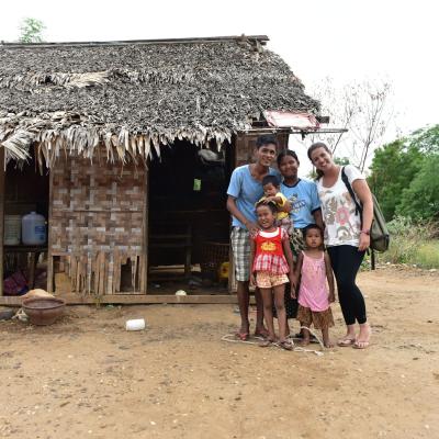 Mianmar - Casa do Soy Lay e sua família