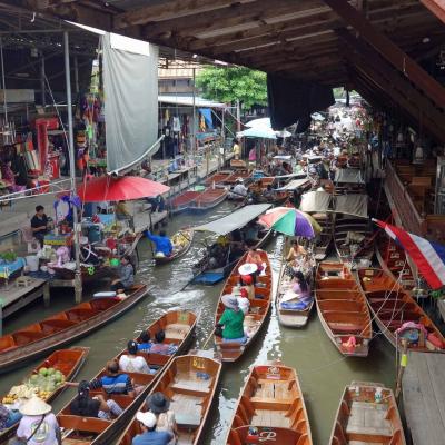 Tailândia - No Mercado flutuante em Damnoen Saduak